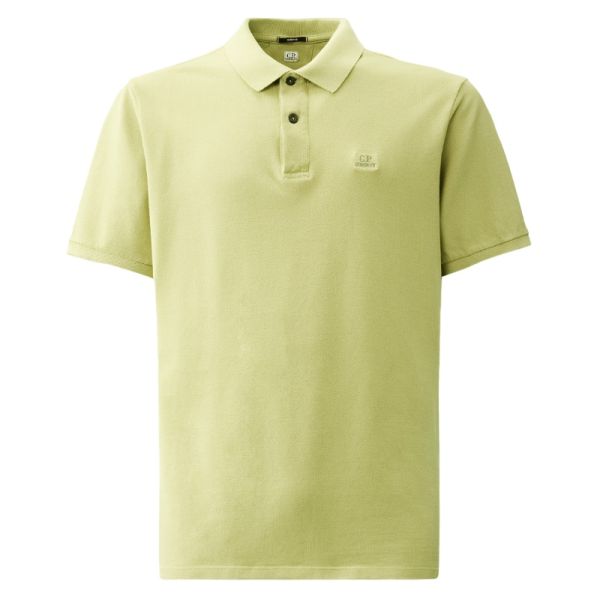 CP Company Pique Resist Dyed Polo Licht Groen
