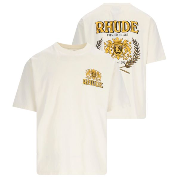 Rhude Cresta Cigar T-shirt Off White