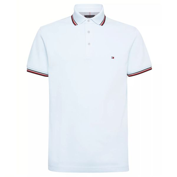 Tommy Hilfiger 1985 RWB Tipped Polo Licht Blauw