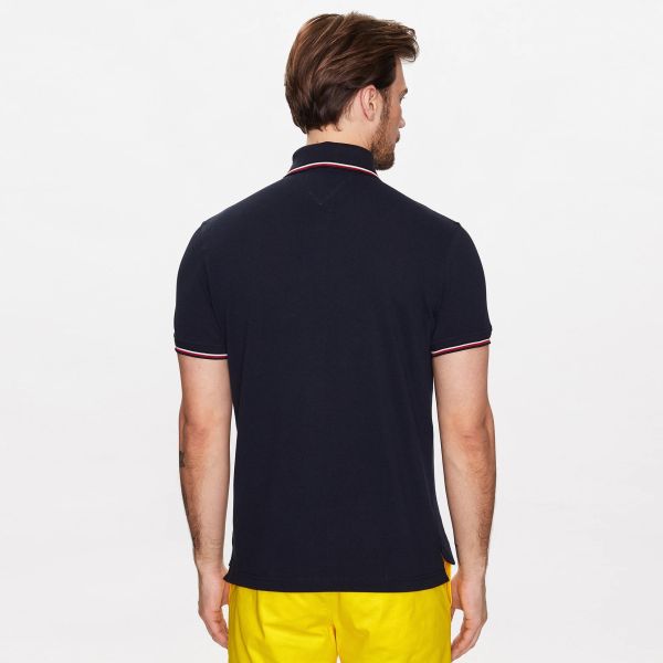 Tommy Hilfiger 1985 RWB Tipped Polo Navy