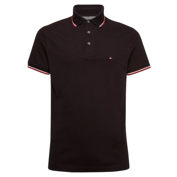 Tommy Hilfiger 1985 RWB Tipped Polo Zwart