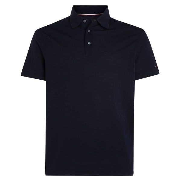 Tommy Hilfiger Mercerized Pique Slim Polo Navy