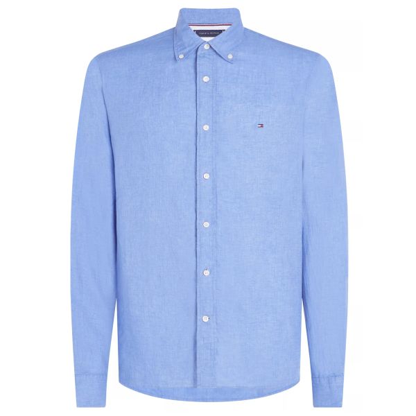 Tommy Hilfiger Pigment Dyed Solid Overhemd Blauw