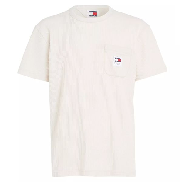 Tommy Jeans Waffle Pocket T-shirt Off White