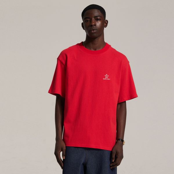 Bram’s Fruit Lemon Outline T-shirt Rood