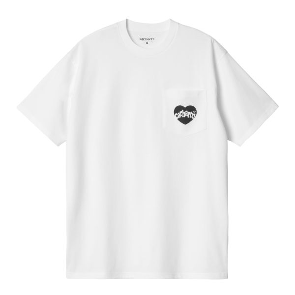 Carhartt Amour Pocket T-shirt Wit
