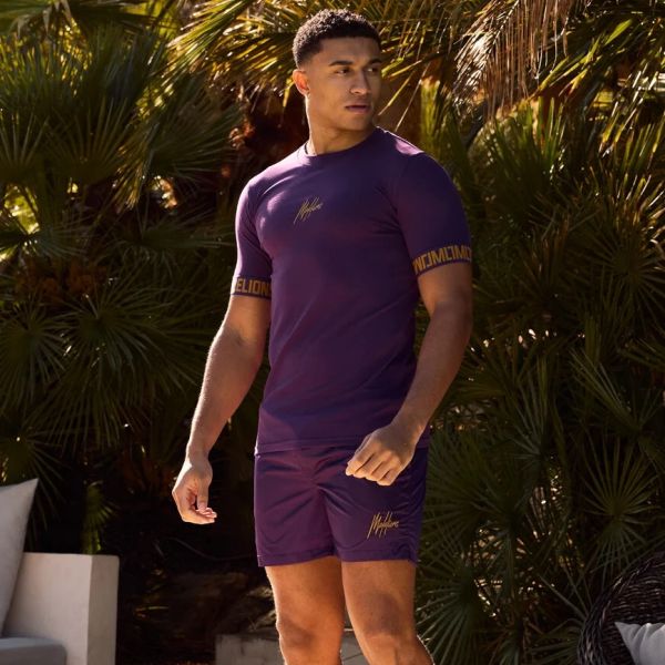 Malelions Venetian T-shirt Paars