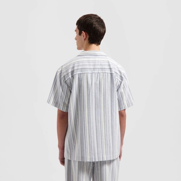 Olaf Stripe Overhemd Blauw/Wit