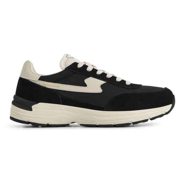 Stepney Workers Club Osier S-Strike Suede Mix Sneaker Zwart