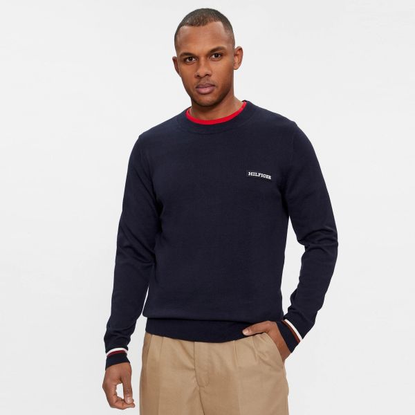 Tommy Hilfiger Global Stripe Sweater Navy