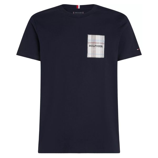 Tommy Hilfiger Monotype Woven Label T-shirt Navy