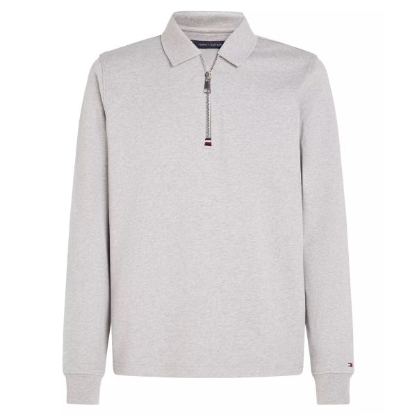 Tommy Hilfiger Terry Half Zip Sweater Grijs