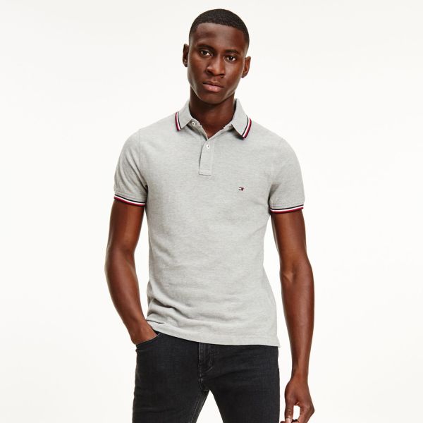 Tommy Hilfiger Tipped Polo Grijs