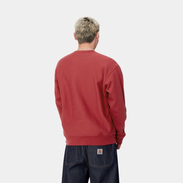 Carhartt American Script Sweater Rood