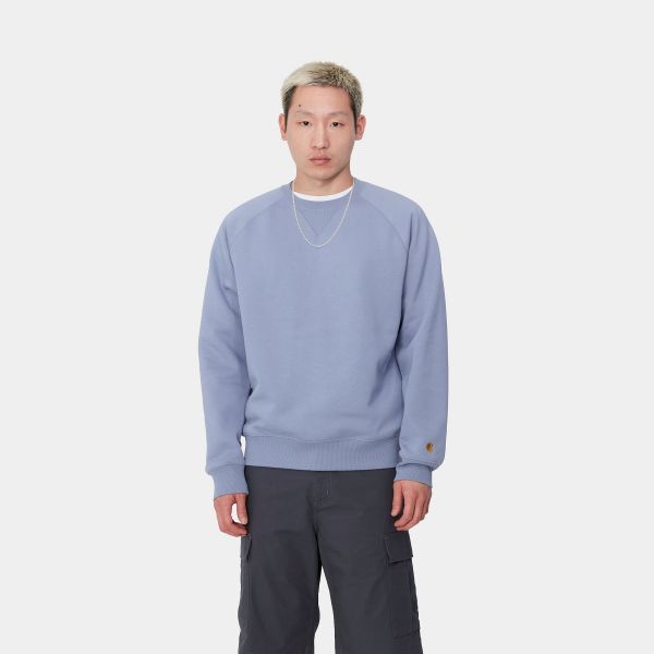 Carhartt Chase Sweater Licht Blauw