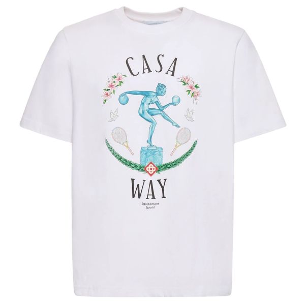 Casablanca Statue En Marbre T-shirt Wit