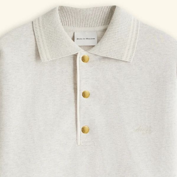 Drôle De Monsieur Drôle Polo Sweater Grijs