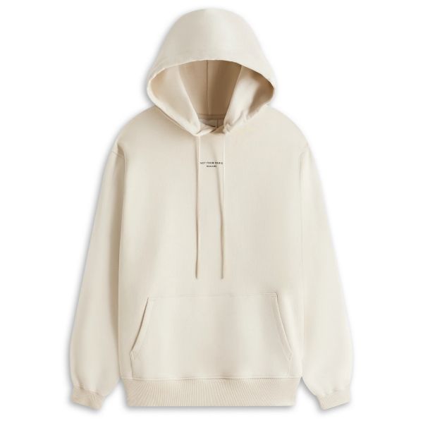 Drôle De Monsieur Slogan Classique Hoodie Beige