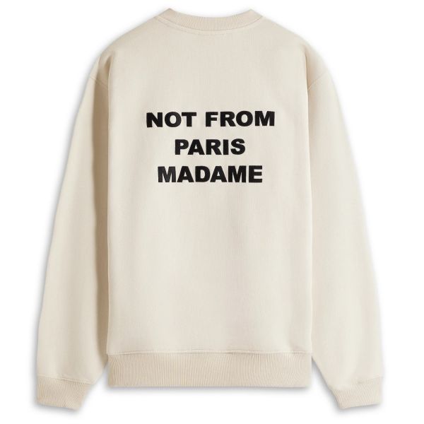 Drôle De Monsieur Slogan Sweater Beige
