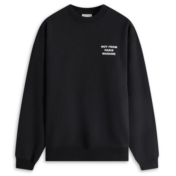 Drôle De Monsieur Slogan Sweater Zwart
