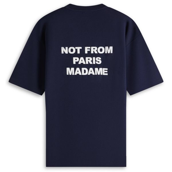 Drôle De Monsieur Slogan T-shirt Navy