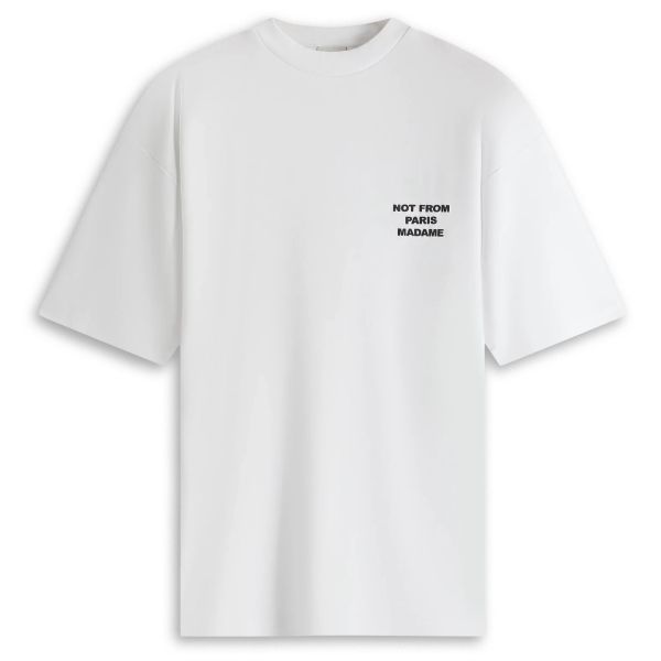 Drôle De Monsieur Slogan T-shirt Wit