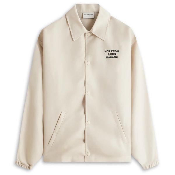 Drôle De Monsieur Slogan Vest Beige