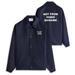 Drôle De Monsieur Slogan Vest Navy
