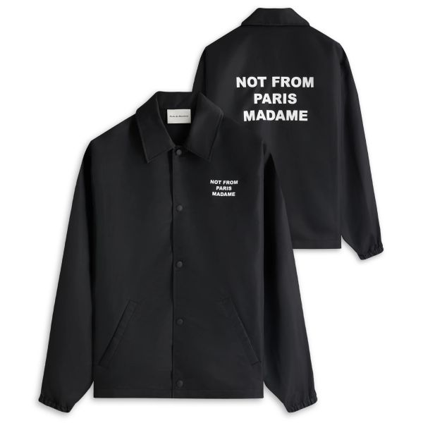 Drôle De Monsieur Slogan Vest Zwart