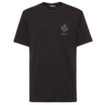 Dsquared2 Gummy Maple Leaf T-shirt Zwart