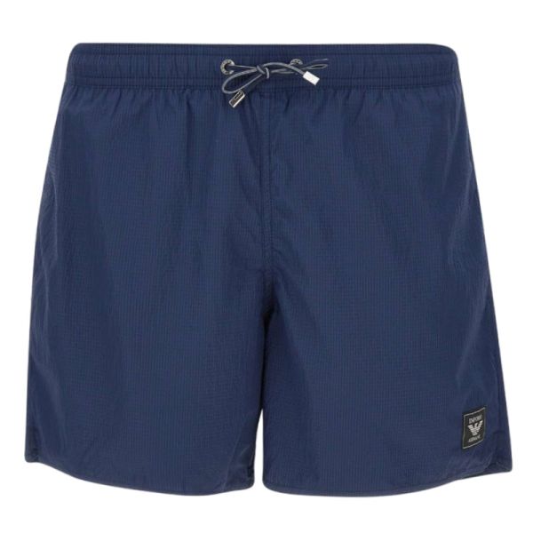 Emporio Armani Logo Patch Zwembroek Navy