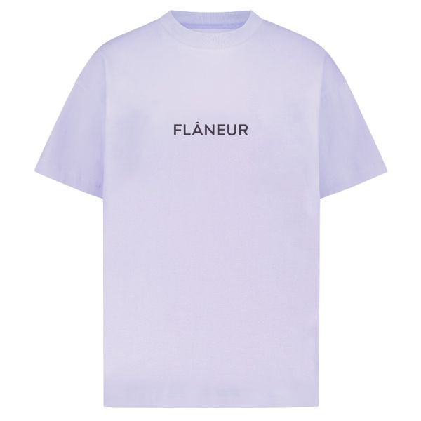 Flâneur Box Logo T-shirt Paars