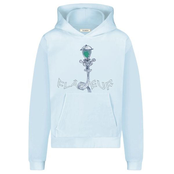 Flâneur Lantern Hoodie Licht Blauw