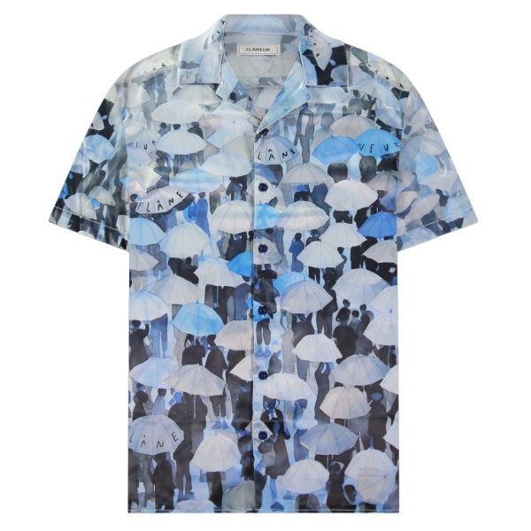 Flâneur Umbrella Overhemd Blauw