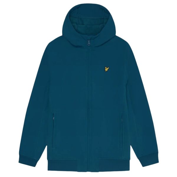 Lyle & Scott Fleece Back Softshell Jack Donker Blauw