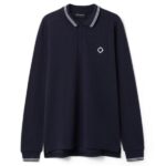 Ma.strum Double Tipped Longsleeve Polo Navy