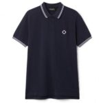 Ma.strum Double Tipped Polo Navy