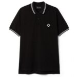 Ma.strum Double Tipped Polo Zwart