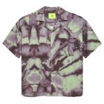 New Amsterdam Surf Association Aquarelle Layday Overhemd Paars/Groen