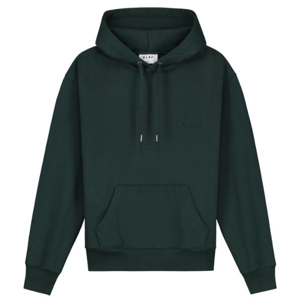 Olaf Heavyweight Studio Hoodie Donker Groen