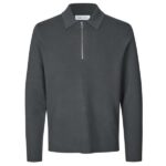 Samsøe Samsøe Guna Half Zip Sweater Antraciet