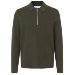 Samsøe Samsøe Guna Half Zip Sweater Donker Groen