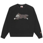 Icecream Woodgrain Running Dog Sweater Zwart