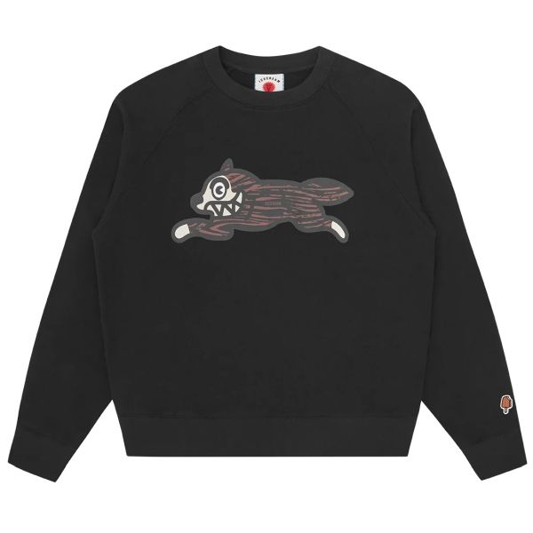 Icecream Woodgrain Running Dog Sweater Zwart