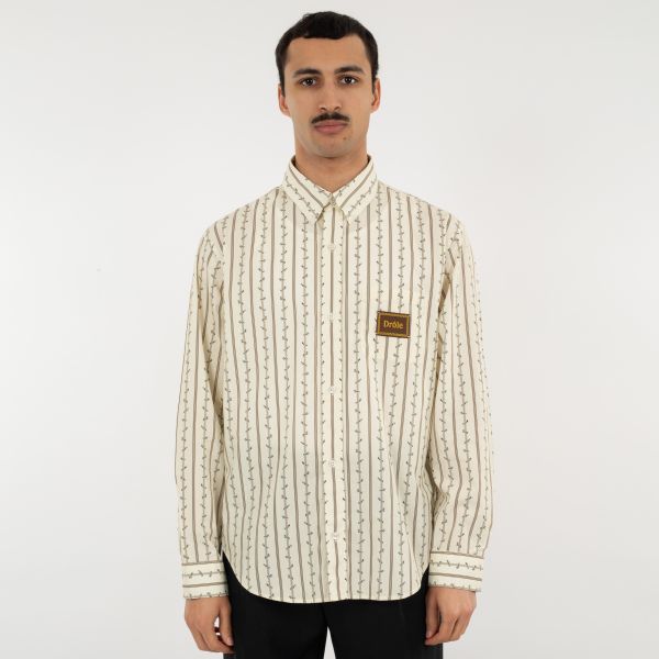 Drôle De Monsieur Fleurs Tressées Overhemd Off White