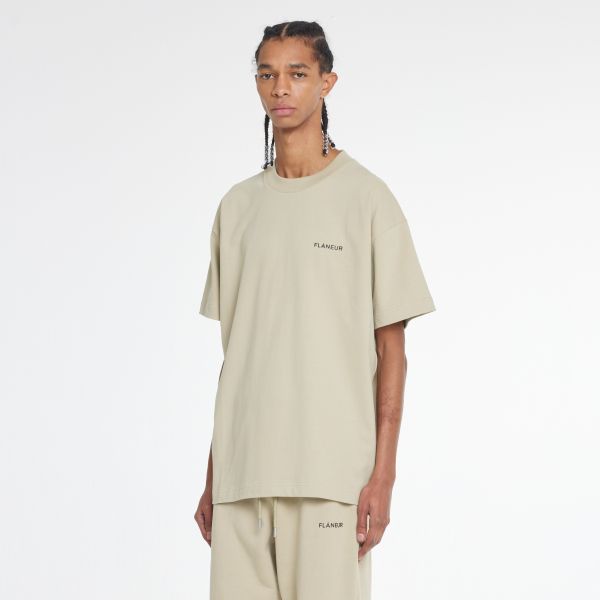 Flâneur Essential Logo T-shirt Beige