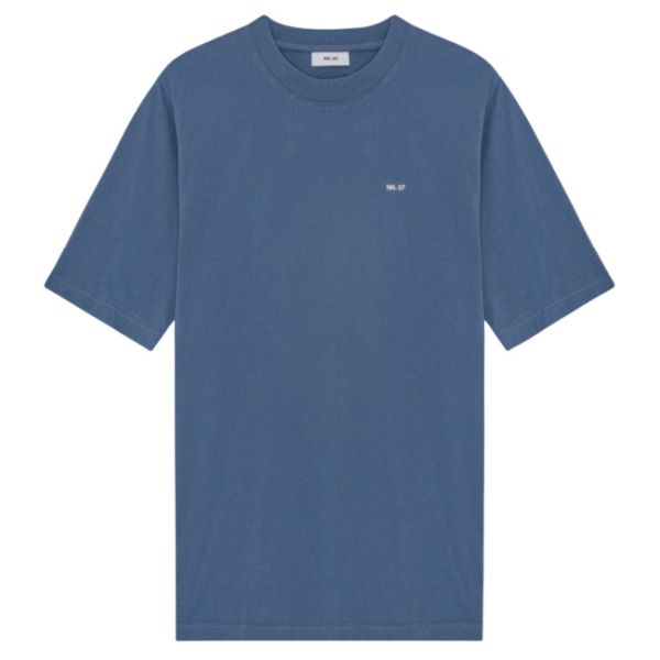 NN.07 Adam Emb T-shirt Blauw