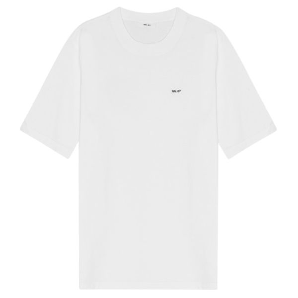 NN.07 Adam Emb T-shirt Wit