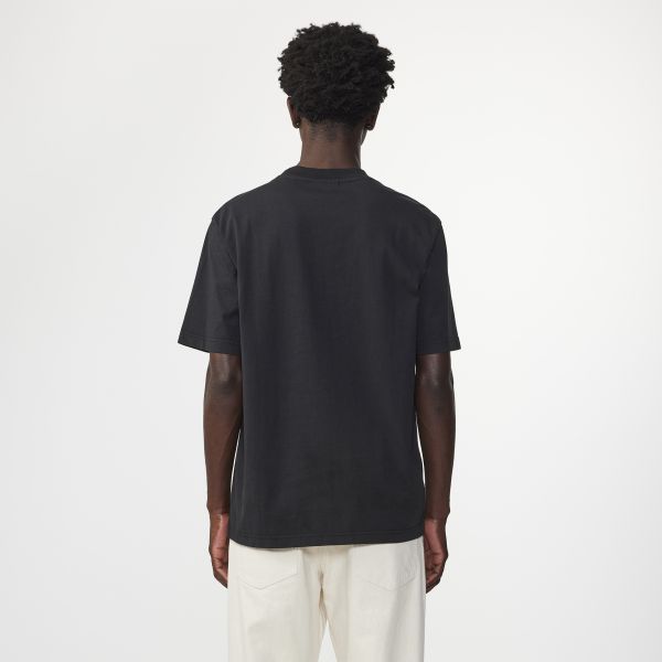 NN.07 Adam Emb T-shirt Zwart