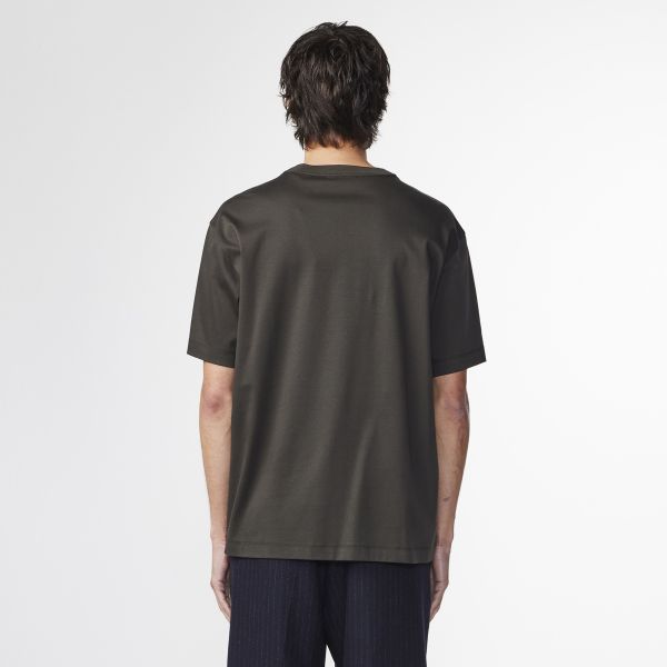 NN.07 Nat Logo T-shirt Donker Groen